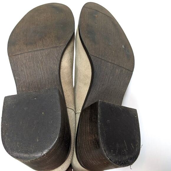 Madden Girl Womens Shoes Light Grey Camilla Suede Pull On Ankle Booties Size 8.5 - Picture 7 of 9